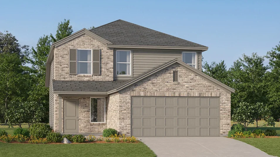 Builder rendering of a Lennar home in Winfield Park, Hutto
